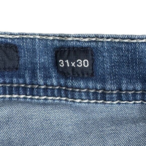 BKE Alec Jeans Mens Size 31x30 Measures 30x28.5 Blue Stretch Slim Leg Straight - Picture 4 of 9